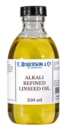 Roberson Linseed Oil Alkali Refined 250 ml