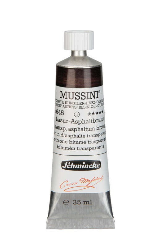 Schmincke Mussini Oil 35 ml Asphaltum Brown Transparent S1