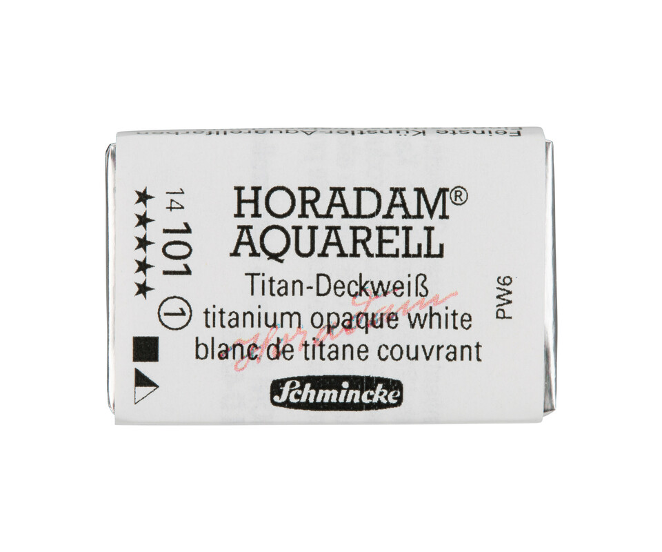 Schmincke Horadam Watercolour Full Pan Titanium Opaque White Series 1