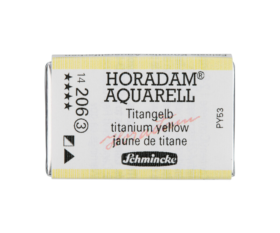 Schmincke Horadam Watercolour Full Pan Titanium Yellow Series 3