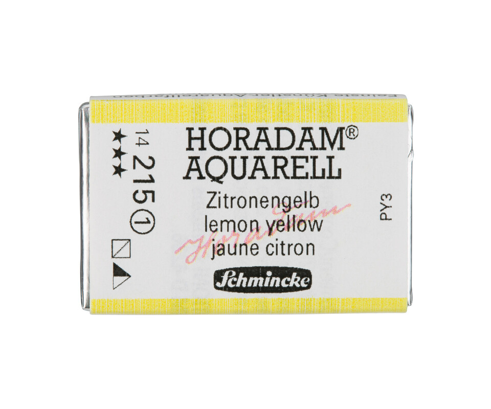 Schmincke Horadam Watercolour Full Pan Lemon Yellow Series 1