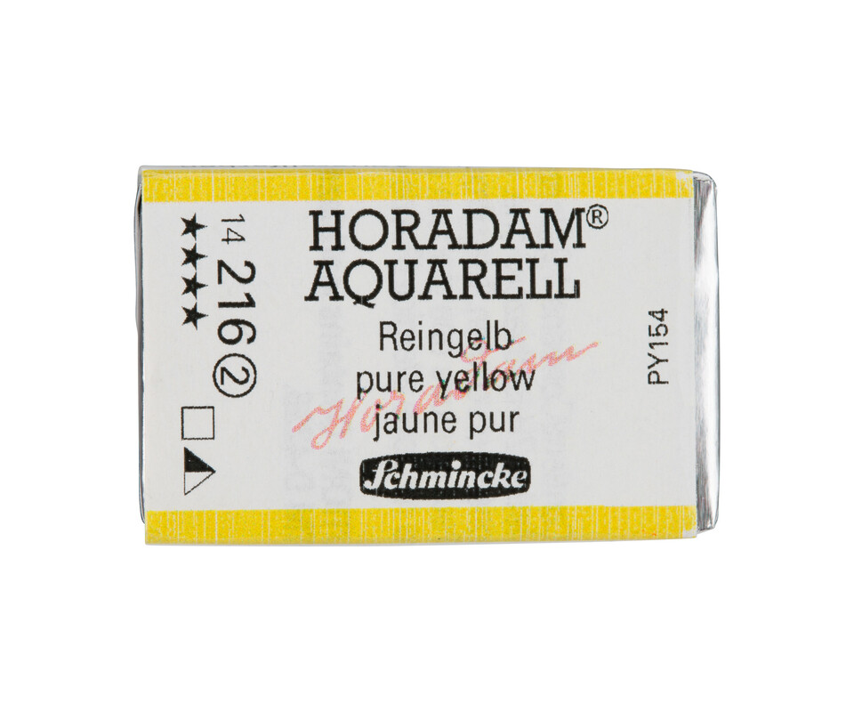 Schmincke Horadam Watercolour Full Pan Pure Yellow Series 2