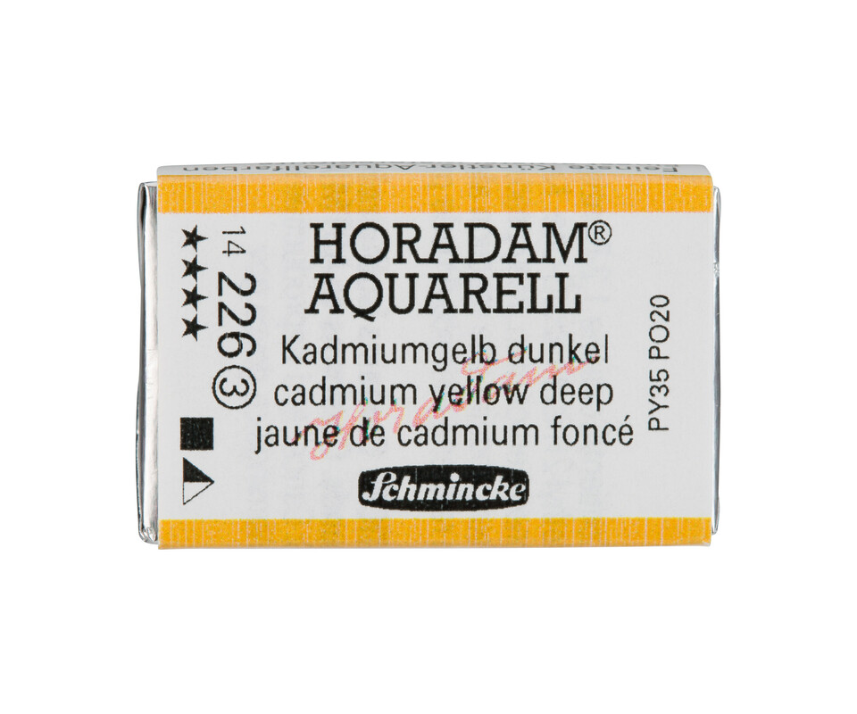 Schmincke Horadam Watercolour Full Pan Cadmium Yellow Deep Series 3