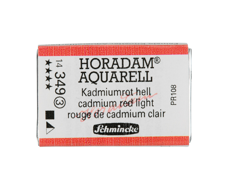 Schmincke Horadam Watercolour Full Pan Cadmium Red Light Series 3