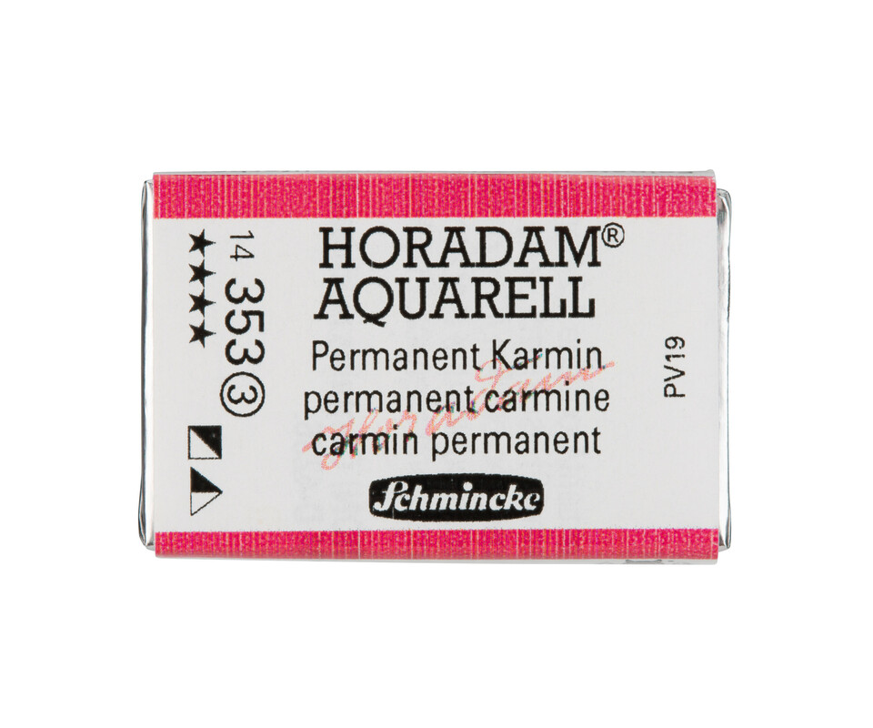 Schmincke Horadam Watercolour Full Pan Permanent Carmine Series 3