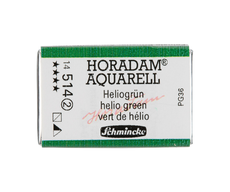 Schmincke Horadam Watercolour Full Pan Helio Green Series 2