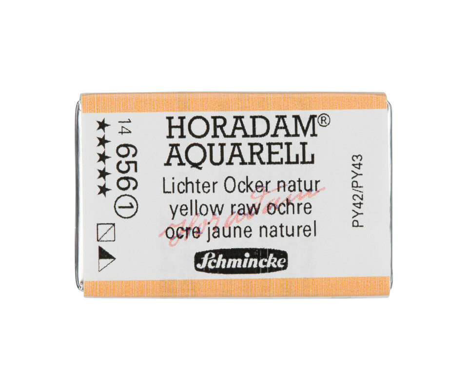 Schmincke Horadam Watercolour Full Pan Yellow Raw Ochre Series 1