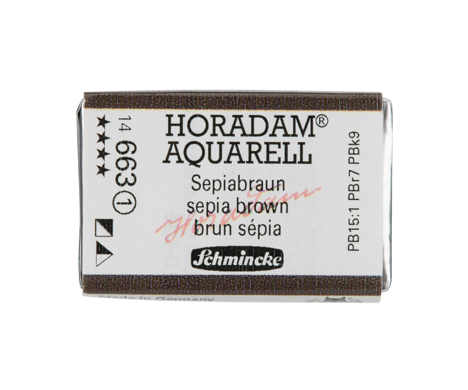 Schmincke Horadam Watercolour Full Pan Sepia Brown Series 1