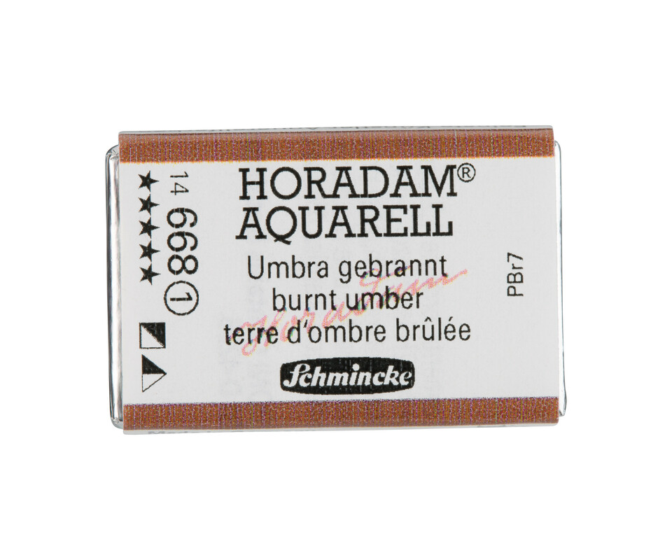 Schmincke Horadam Watercolour Full Pan Burnt Umber Series 1