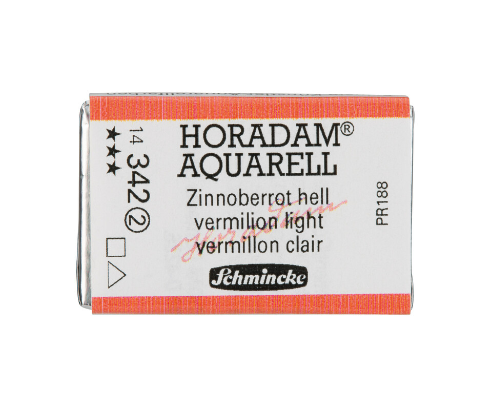 Schmincke Horadam Watercolour Full Pan Vermilion Light Series 2
