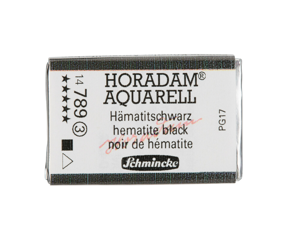 Schmincke Horadam Watercolour Full Pan Hematite Black Series 3