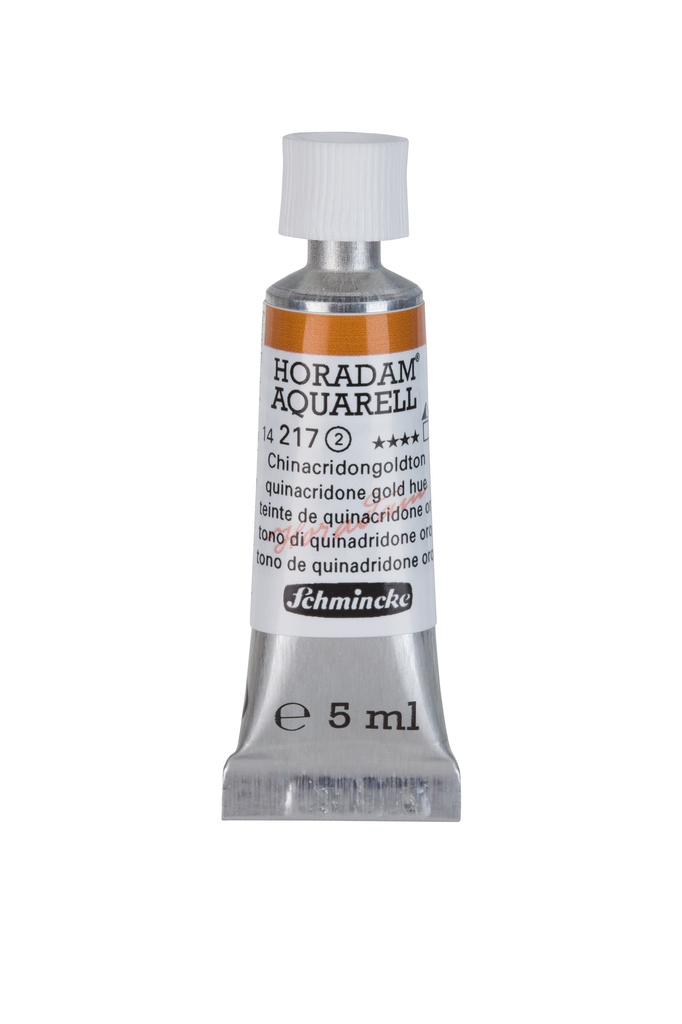 Schmincke Horadam Watercolour 5 ml Tube Quinacridone Gold Hue Series 2
