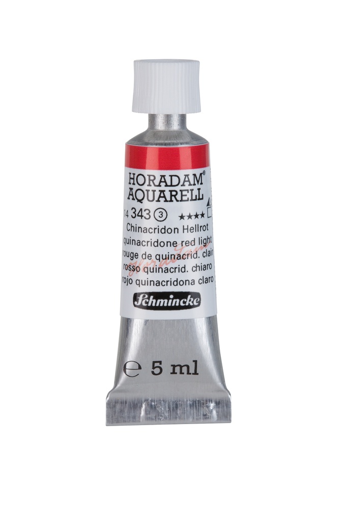 Schmincke Horadam Watercolour 5 ml Tube Quinacridone Red Light Series 3