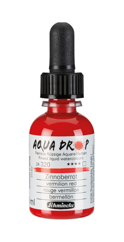 Schmincke Aqua Drop 30ml Liquid Watercolour Vermilion Red