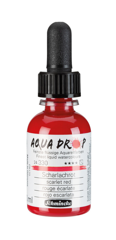 Schmincke Aqua Drop 30ml Liquid Watercolour Scarlet Red