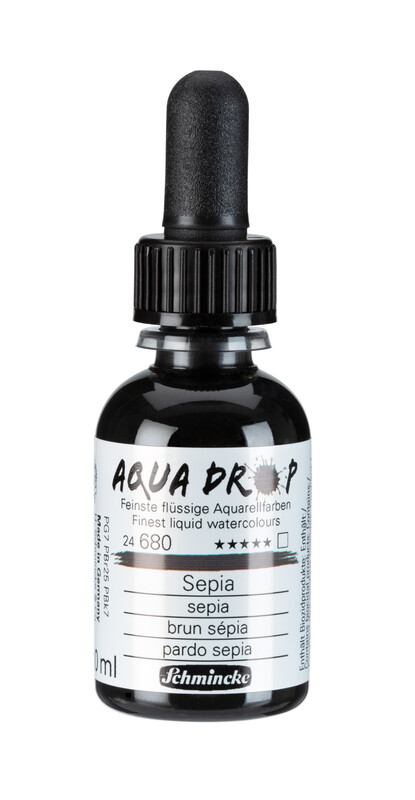 Schmincke Aqua Drop 30ml Liquid Watercolour Sepia