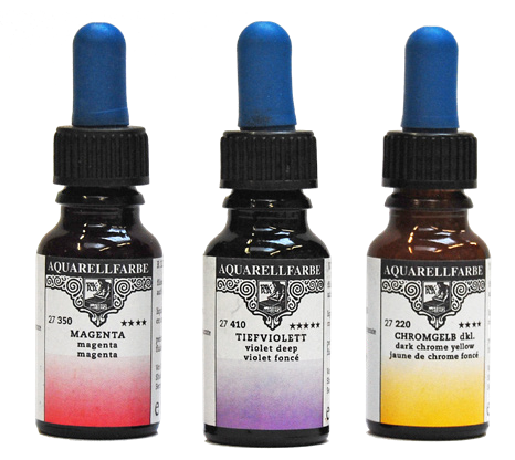 Rohrer &amp; Klingner Liquid Water Colour Ochre 12ml