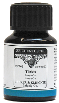 Rohrer &amp; Klingner Pigmented Drawing &amp; Caligraphy Ink Carmine 50ml