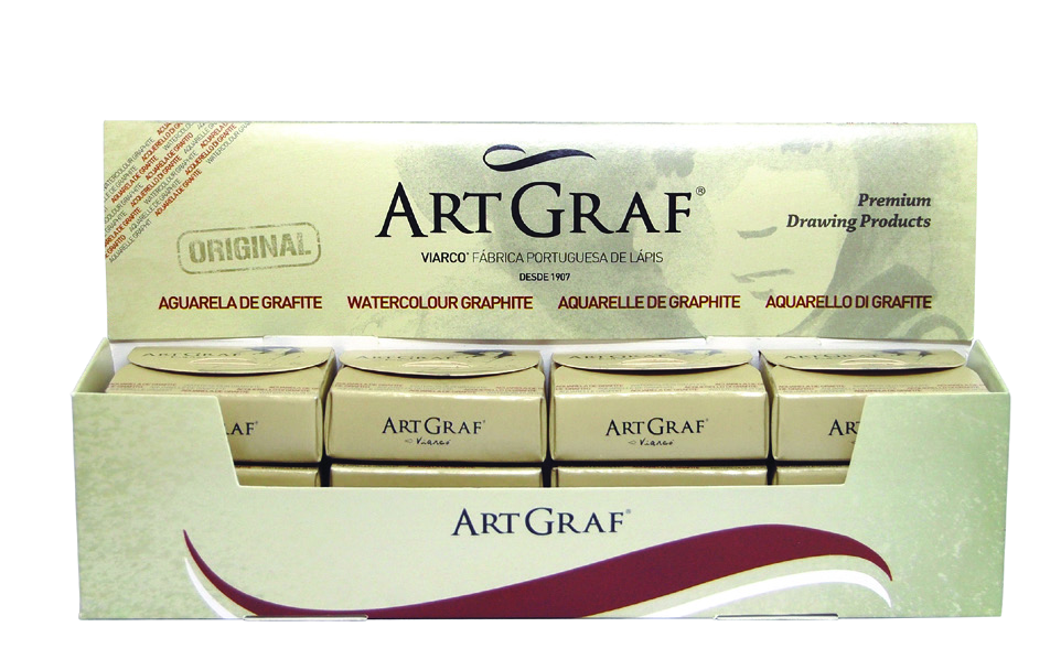 ArtGraf Watercolour Graphite Small 20ml Tin Box of 12