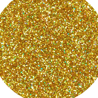 Brodie &amp; Middleton Glitter Polyester 1/96" Superfine 100g Holographic Gold
