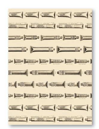 Roberson Vintage Wrapping Paper Sheet 70x50cm Inks &amp; Tools 130gsm Kraft