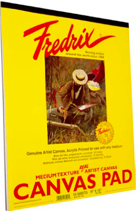 Fredrix 12in x 16in Canvas Pads