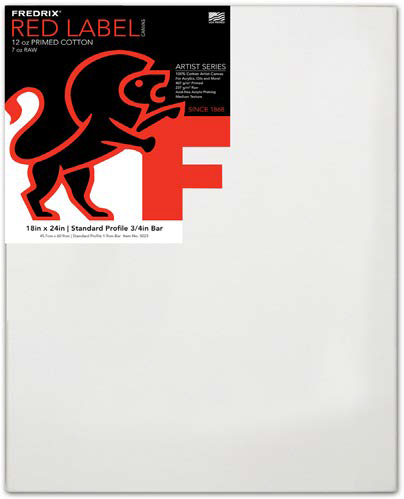 Fredrix 10in x 20in Red Label Stretched Canvas