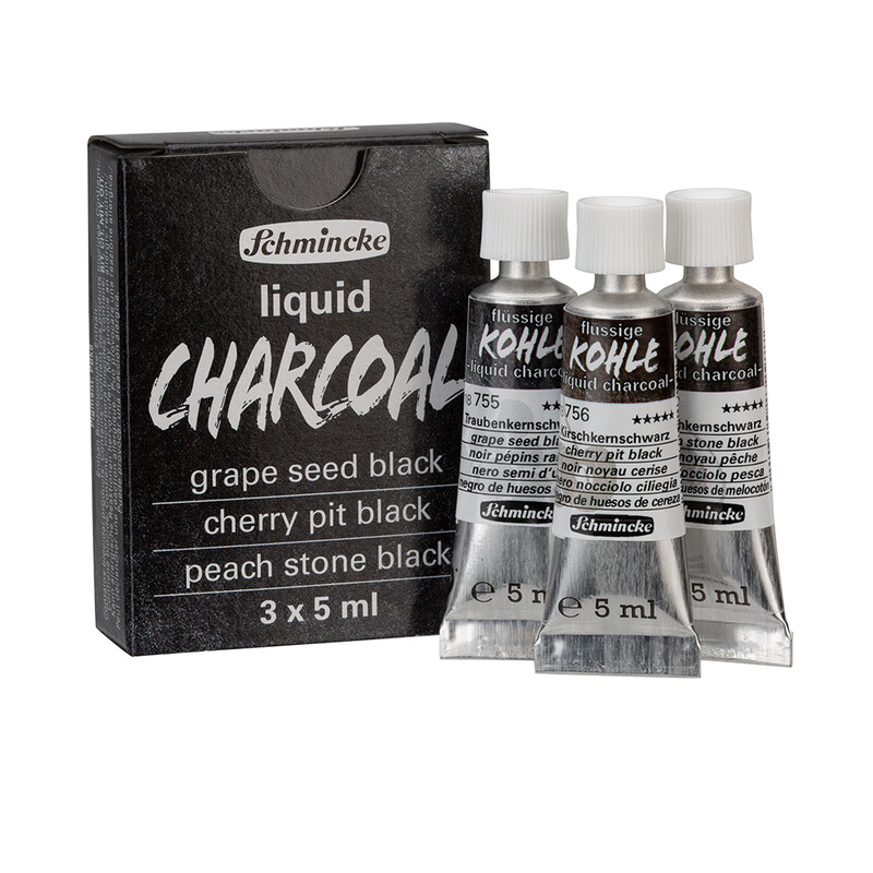 Schmincke Pigement Trio liquid Charcoal