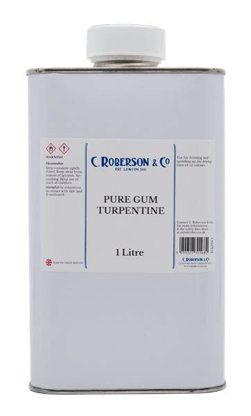 Roberson Pure Gum Turpentine 5 Litre - NET PRICE | C. Roberson & Co