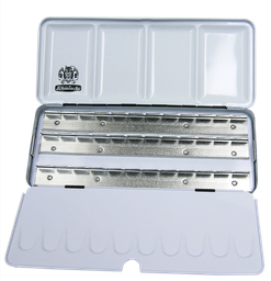 [SC74924] Schmincke Horadam Metal Box CR For 12 Whole Pans or 24 Half Pans
