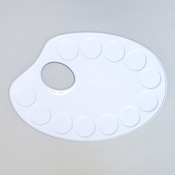 [LC00501OP] Roberson Small Metal Oval Palette