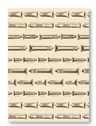 [CR14102] Roberson Vintage Wrapping Paper Sheet 70x50cm Inks &amp; Tools 110gsm Cream
