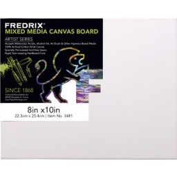 [5673523481] Fredrix Archival Canvas Panel Mixed Media 8in x 10 in